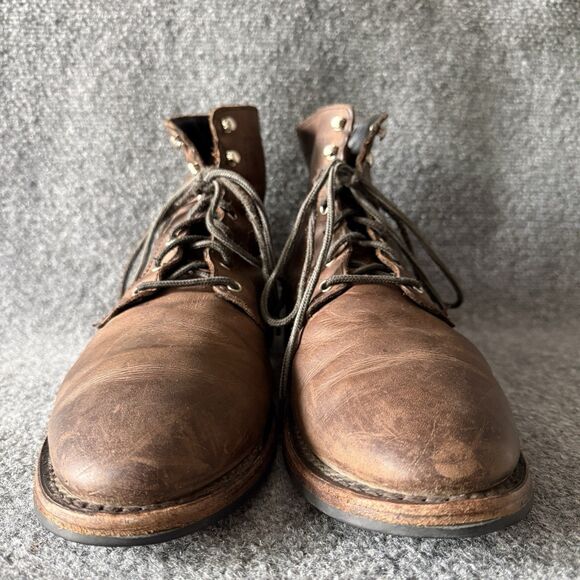 Thursday Boot Men’s President Boots US 13 Brown Leather Lace Up Round Toe main image 5